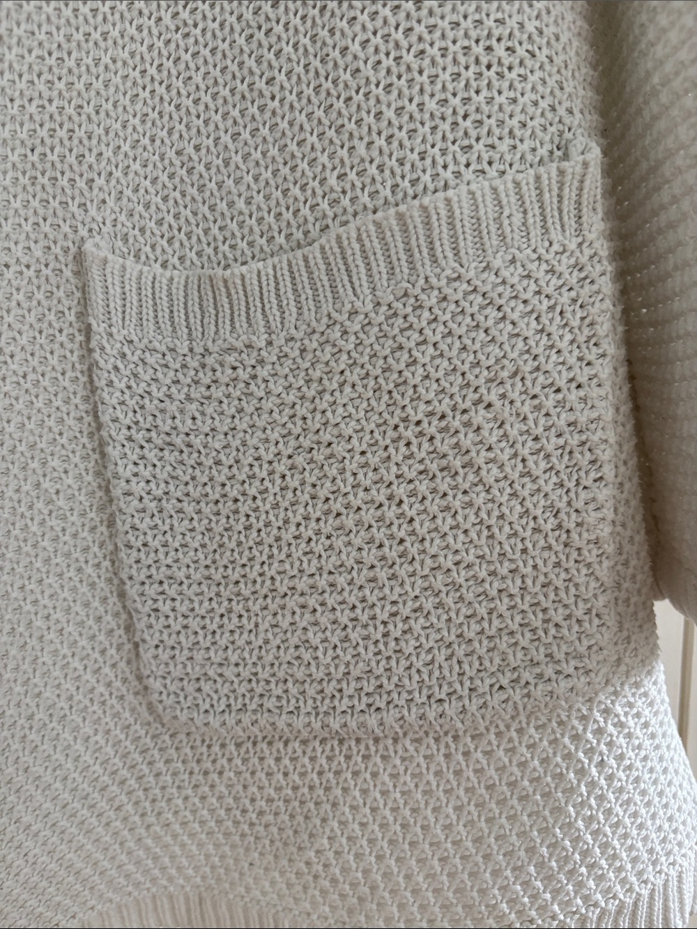 MARINE LAYER CATALINA KNIT OPEN CARDIGAN SWEATER 100% cotton Size Large - Picture 4 of 9